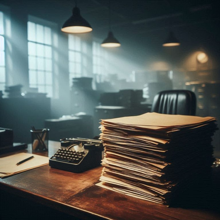 Oficina abandonada y silenciosa